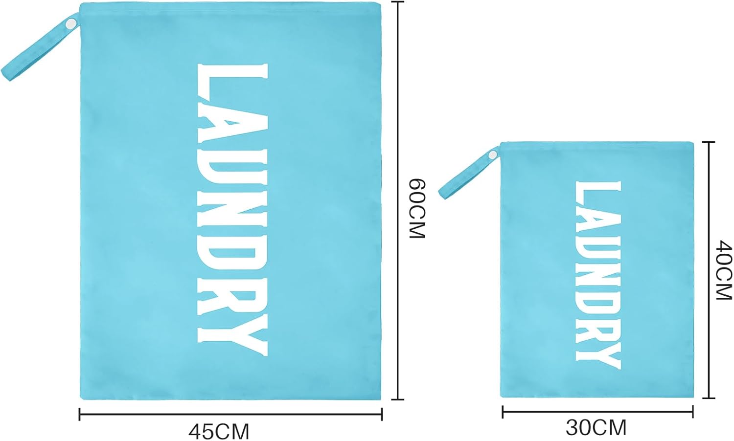 Thumbnail 6 de Nidoul 2 Pack Travel Laundry Bag: Waterproof Nylon Wet Bags with Zips and Handles