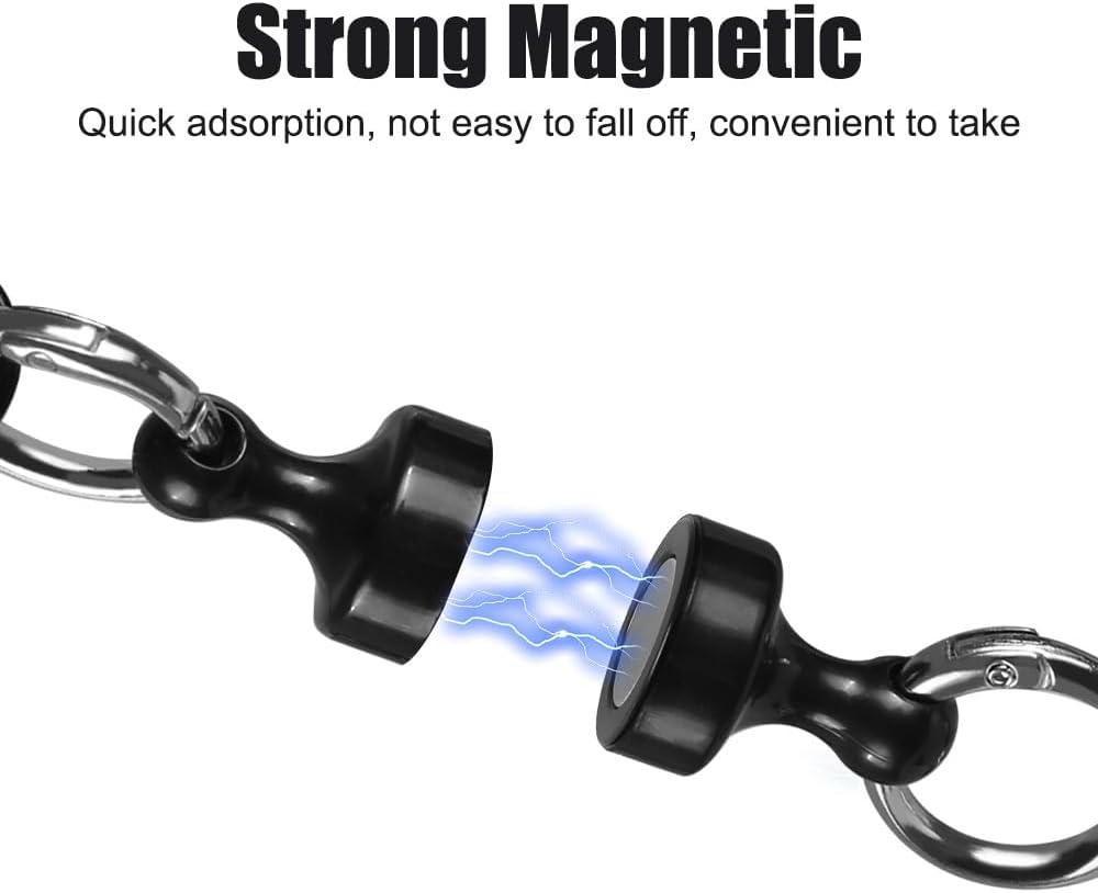 Thumbnail 3 de Magnetic Carabiners 2/4 Pcs – Magnetic Net Release Quick Release Keychains for Fishing, Camping, Hiking, Biking