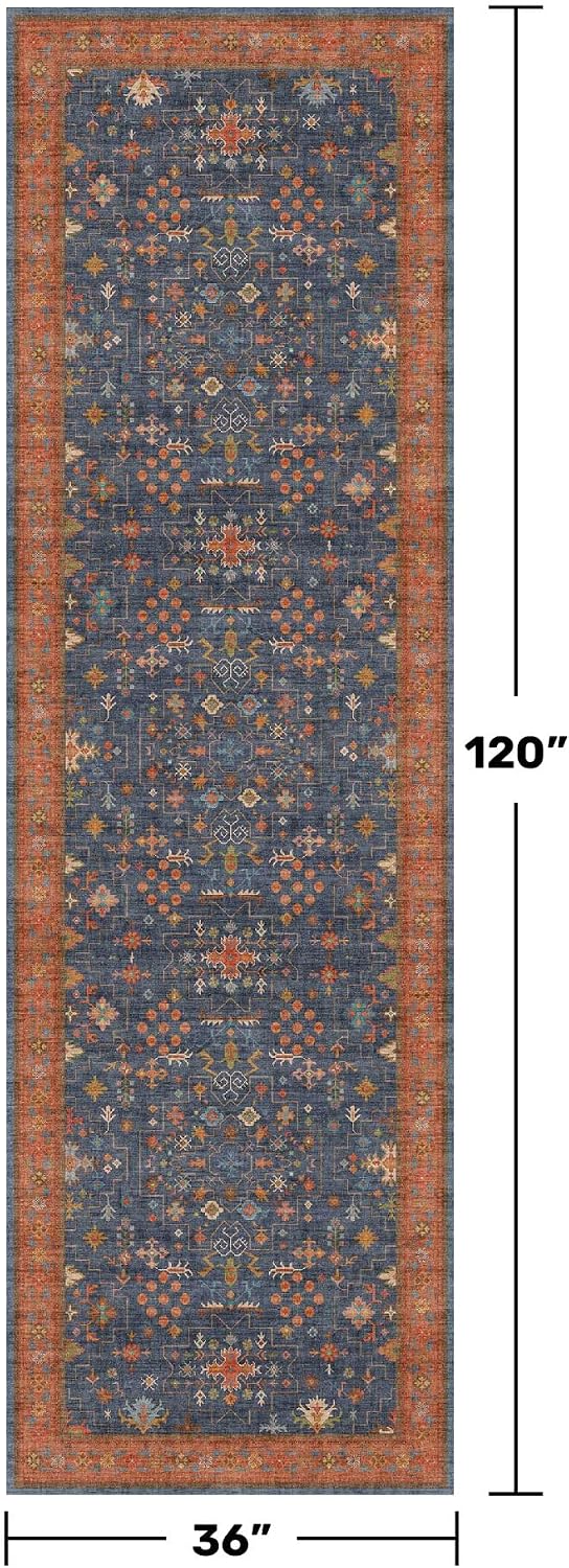 Detalle 2 de Hazo Haus 10 ft washable kitchen rug
