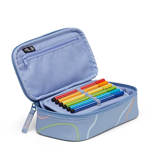 Detalle 2 de Satch Schlamperbox Vivid Blue – Hellblau: Großes Stauraumwunder mit nachhaltigem Profil