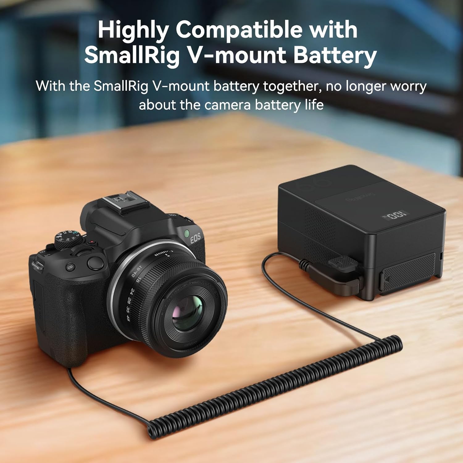 Detalle 2 de SMALLRIG 4252 Batterie factice LP-E6NH D-Tap