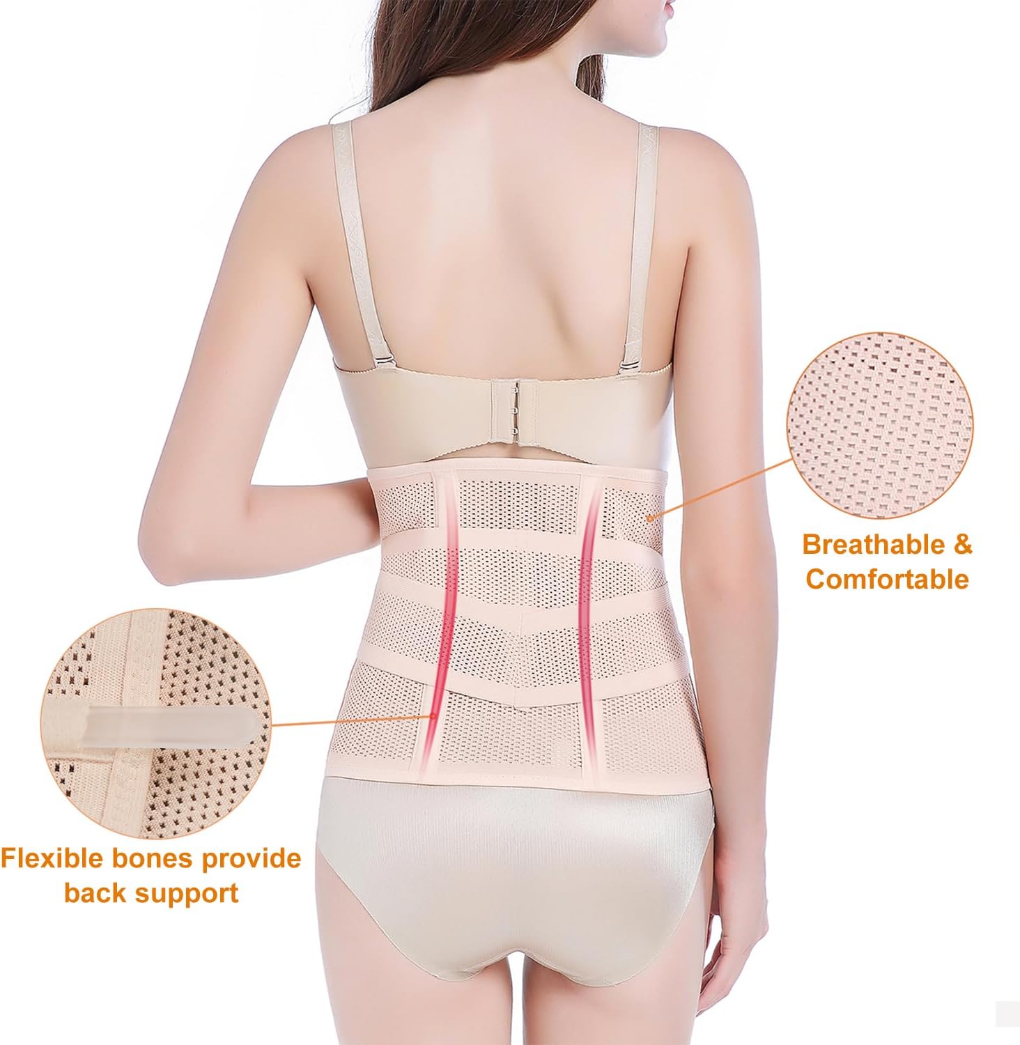 Thumbnail 1 de Trendyline Women Postpartum Girdle Corset Recovery Belly Band Wrap Belt (latex-free, adjustable)