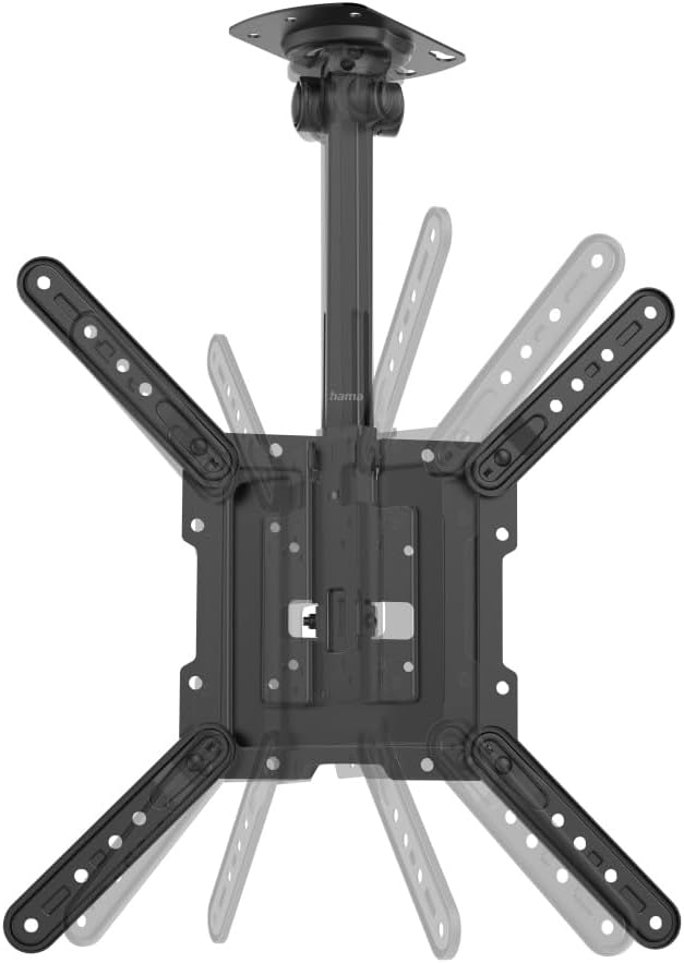 Thumbnail 1 de Hama TV Deckenhalterung schwenkbar & höhenverstellbar für 32–65 Zoll (VESA 75x75–400x400, bis 40 kg) schwarz
