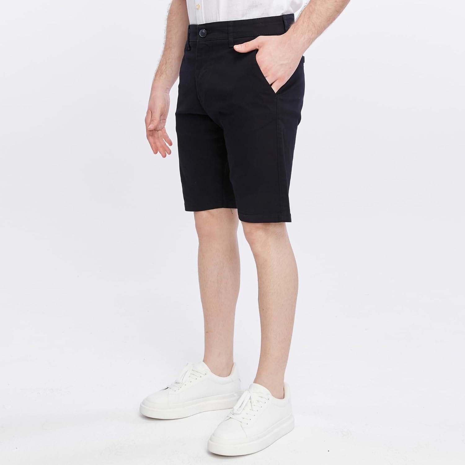 Thumbnail 5 de Xact Men’s Premium Tailored Chino Shorts with Zip Fly, Multiple Pockets (9.5-inch inseam)