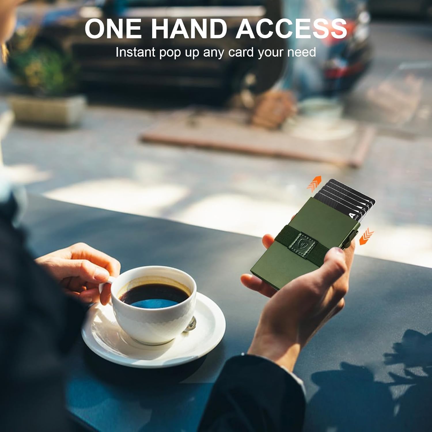Thumbnail 2 de TOYFID Slim Wallet Men metal card holder RFID