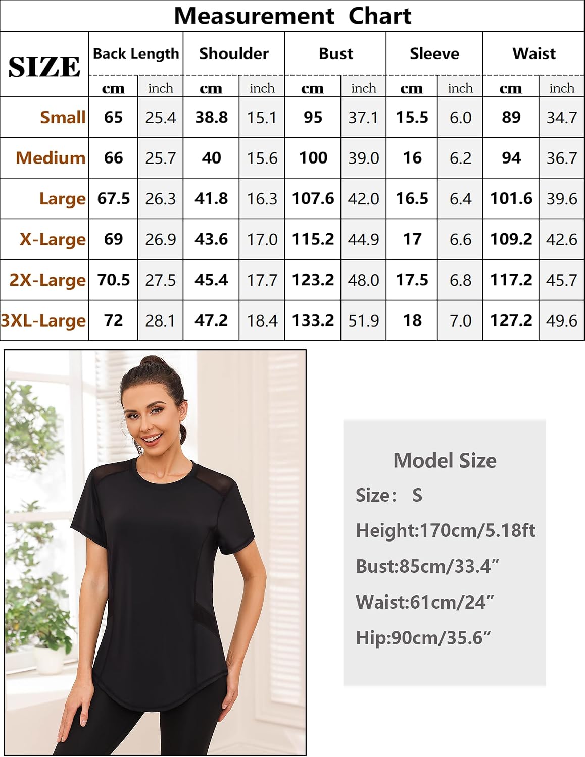 Thumbnail 5 de Gyabnw T-Shirt Sportiva Donna 92% poliestere
