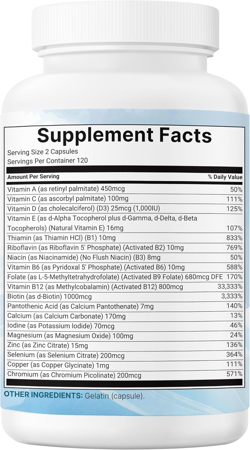 Thumbnail 6 de Micro Ingredients Methylated Multivitamin 240 Capsules