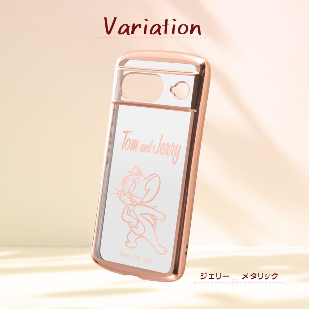 Detalle 2 de イングレム IN-WGP8TC13PG/TJ54 Google Pixel 8用ケース トムとジェリー ジェリー・メタリック TPU