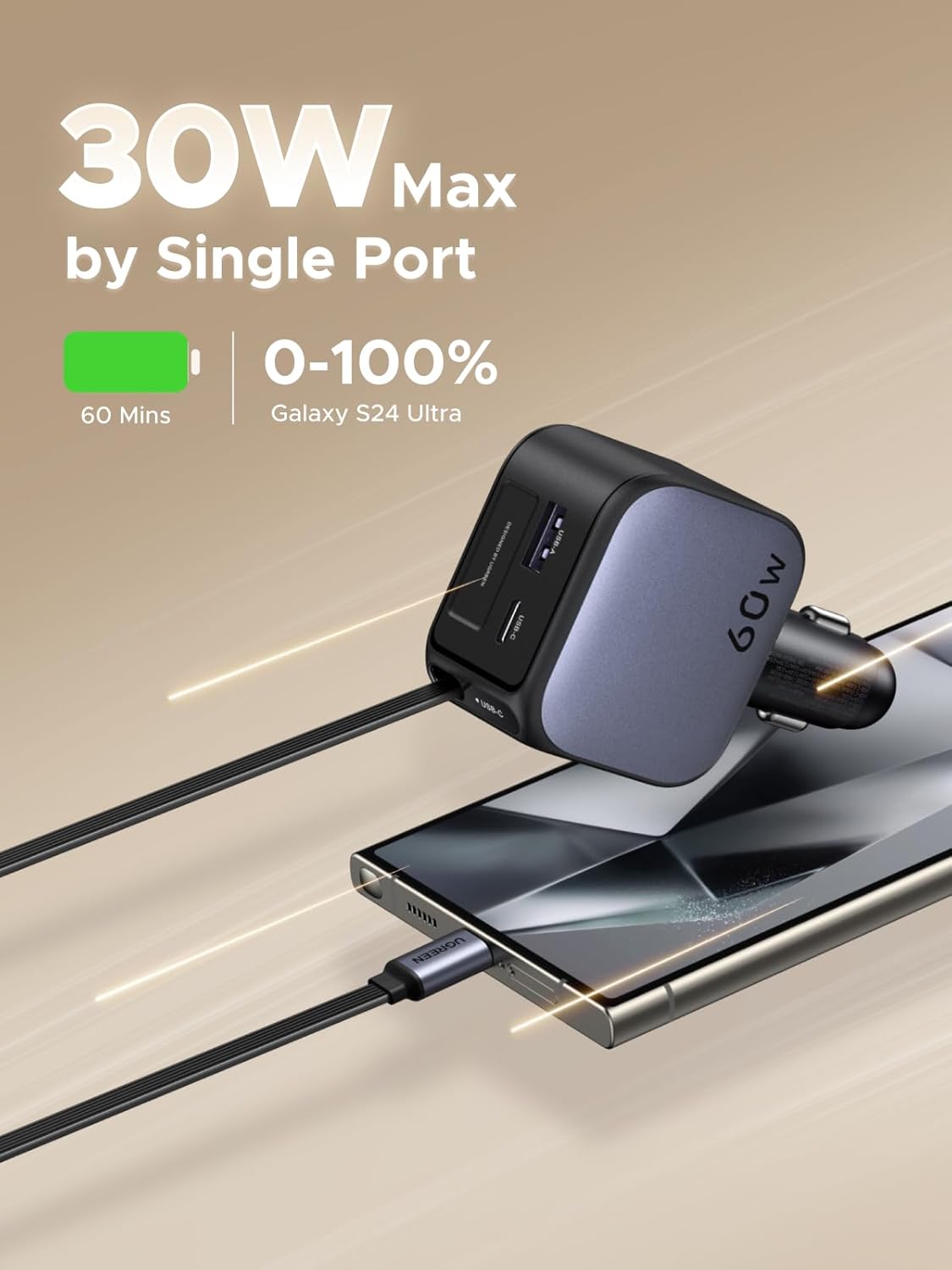 Thumbnail 2 de UGREEN Car Charger 90W Fast Charge