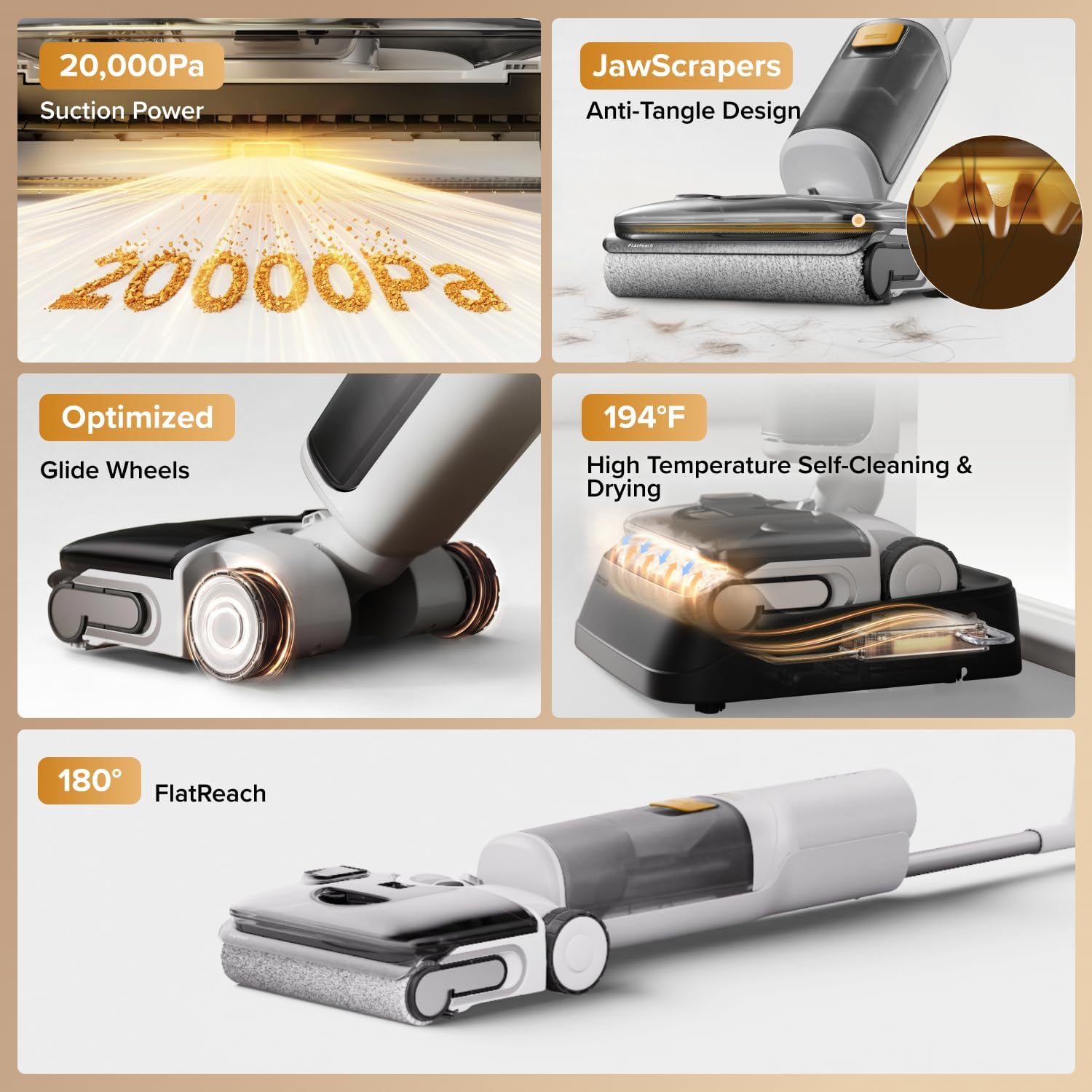 Thumbnail 1 de roborock F25 GT Gen 2 Wet-Dry Vacuum Mop, 20,000Pa Suction, 194°F Self-Cleaning