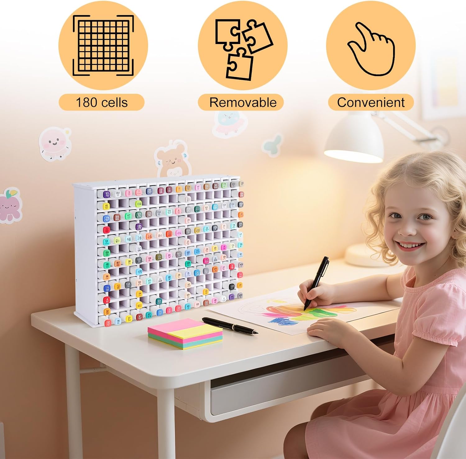 Thumbnail 4 de Osrioal Marker Pen Storage: a practical organiser for up to 180 markers