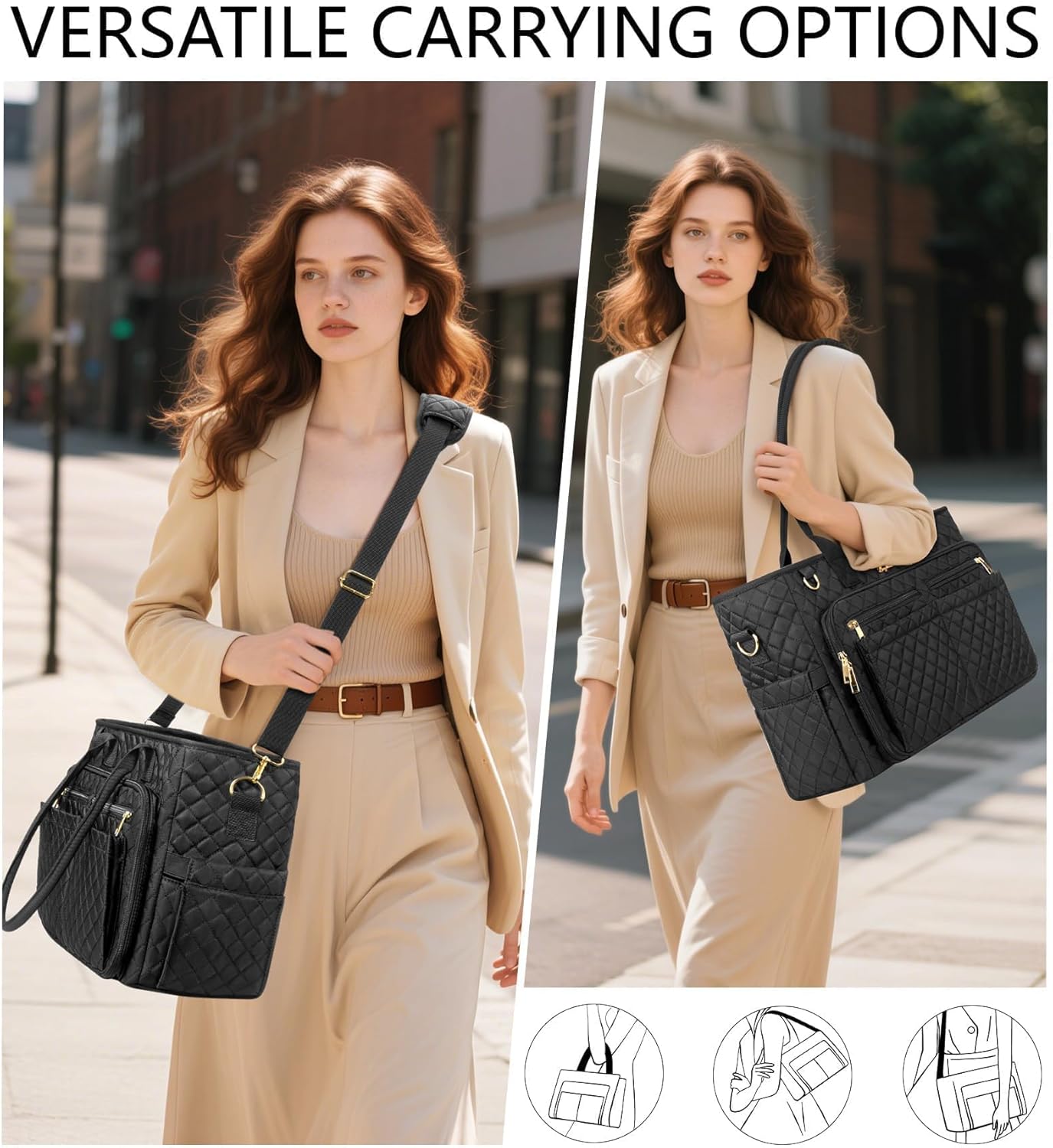 Thumbnail 4 de Bagstellar Dream Tote Work Bag for Women with 15.6” Laptop Sleeve