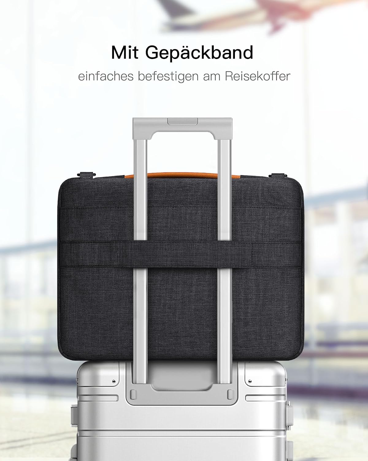 Thumbnail 5 de Inateck 360° Rundumschutz Laptoptasche für bis 15,3 Zoll – Schultertasche mit Organizer