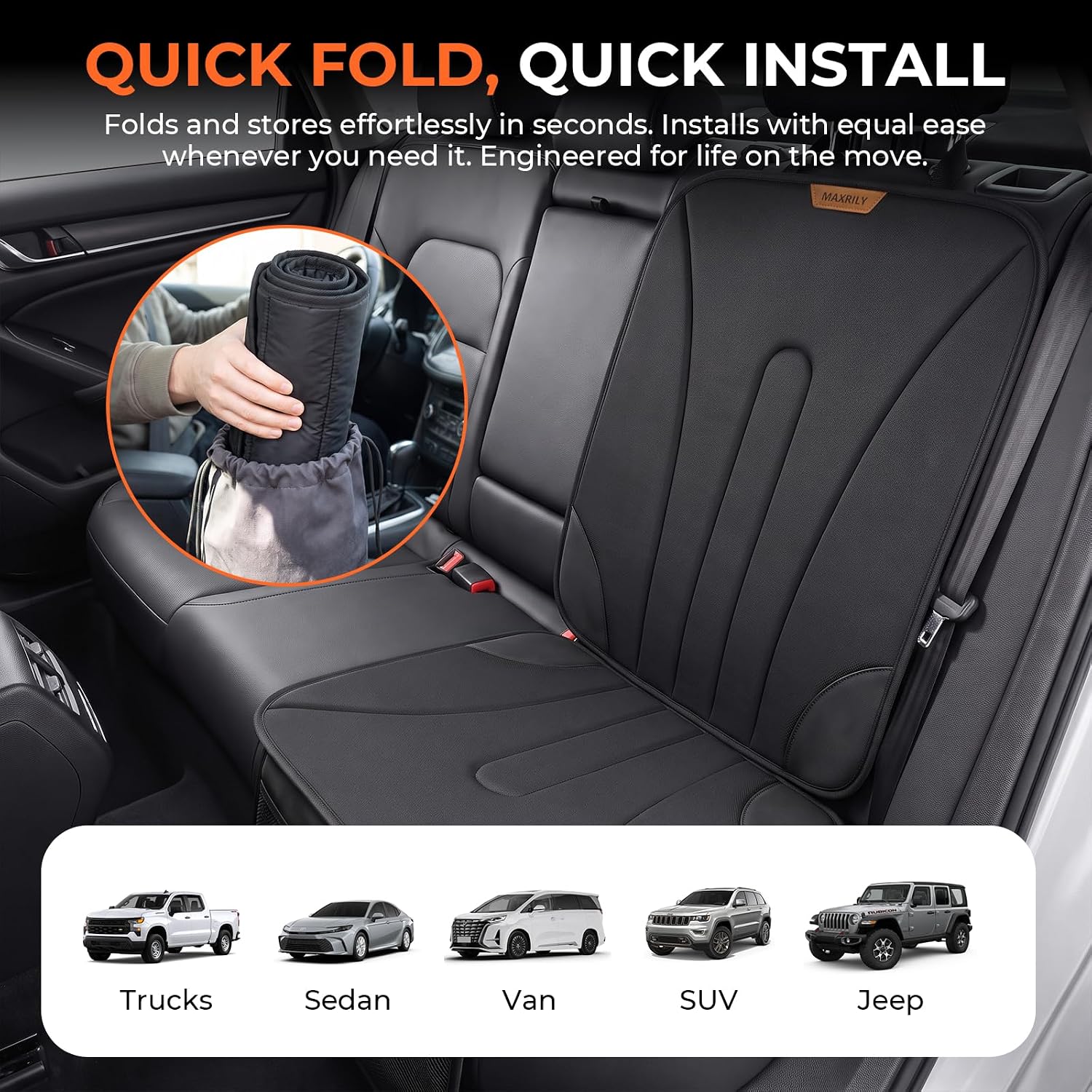 Thumbnail 6 de MAXRILY Car Seat Protector, 600D Fabric