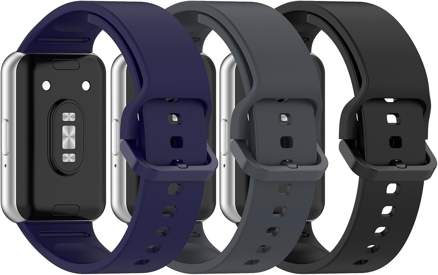 Detalle de Xisair 3PCS Silicone Replacement Straps for Samsung Galaxy Fit 3 (R390)