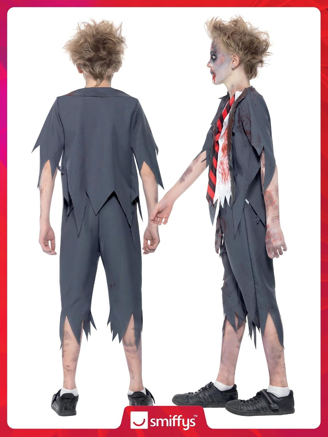 Thumbnail 3 de Smiffy's Zombie School Boy Costume 7-9