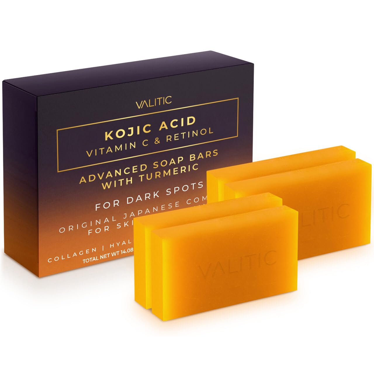 Detalle de Valitic Kojic Acid Soap Bars 4 Pack