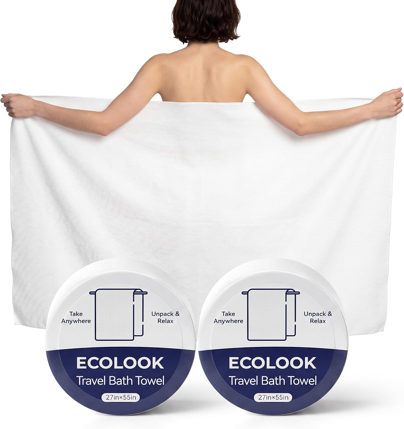 Thumbnail 6 de ecolook Compressed Disposable Bath Towels 31 x 63 Inch