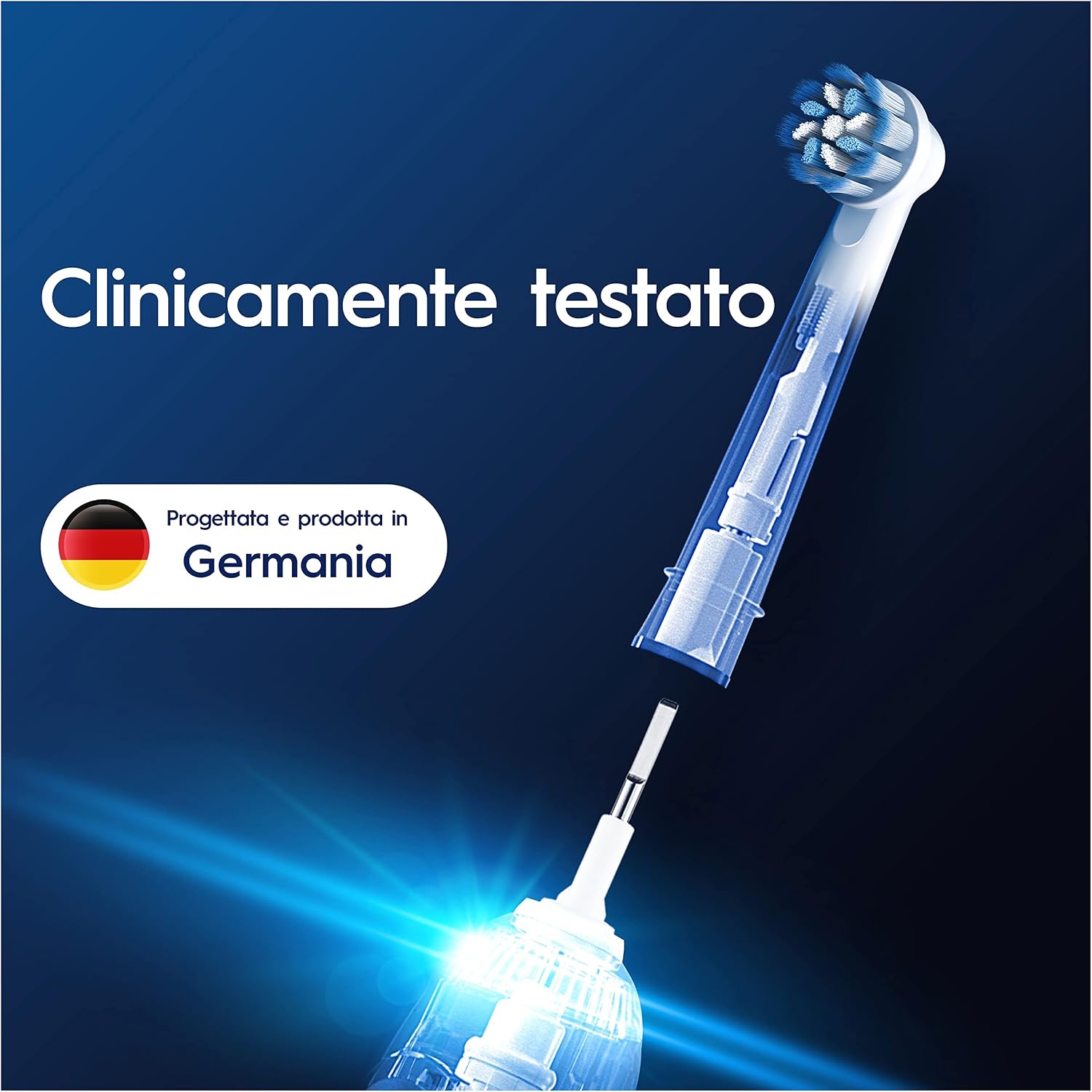Detalle 2 de Oral-B Testina di Ricambio PRO Sensitive Clean Bianca – Confezione da 10 testine