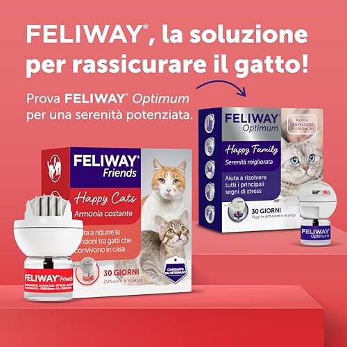 Thumbnail 8 de FELIWAY Friends Starter Kit Diffusore di Feromoni Calmanti per Gatti, 48 ml: armonia in casa per multi-gatto
