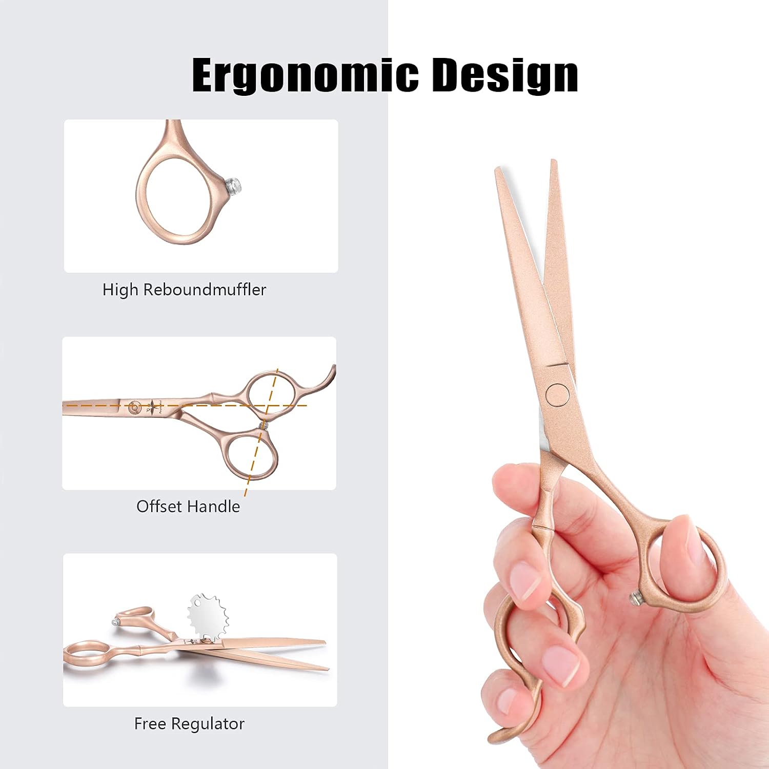 Thumbnail 2 de PURPLEBIRD Hairdressing Scissors – 6 Inch Professional Hair Thinning Scissors Kit