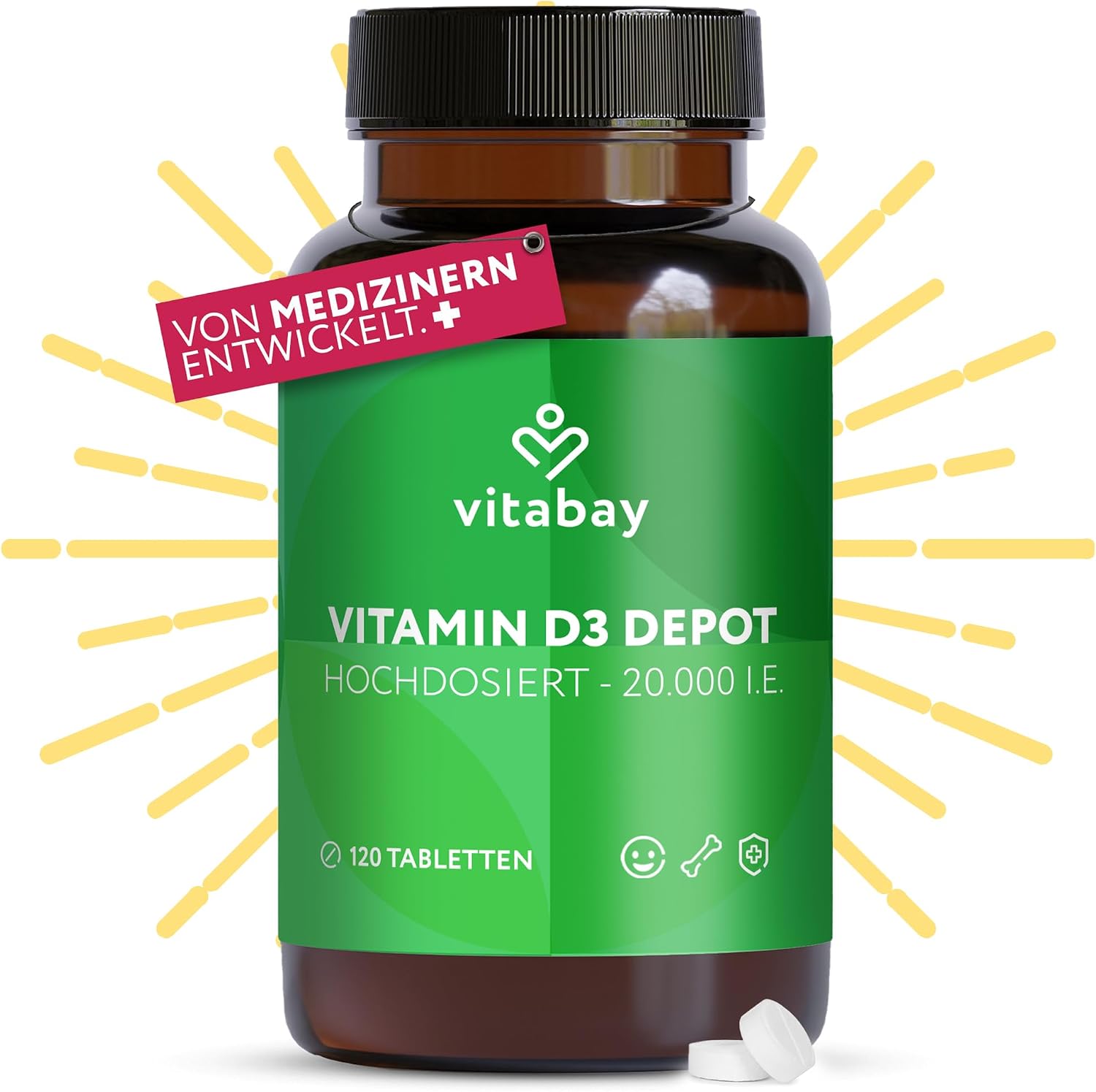 Detalle de Vitabay Vitamin D3 Depot 20.000 I.E.