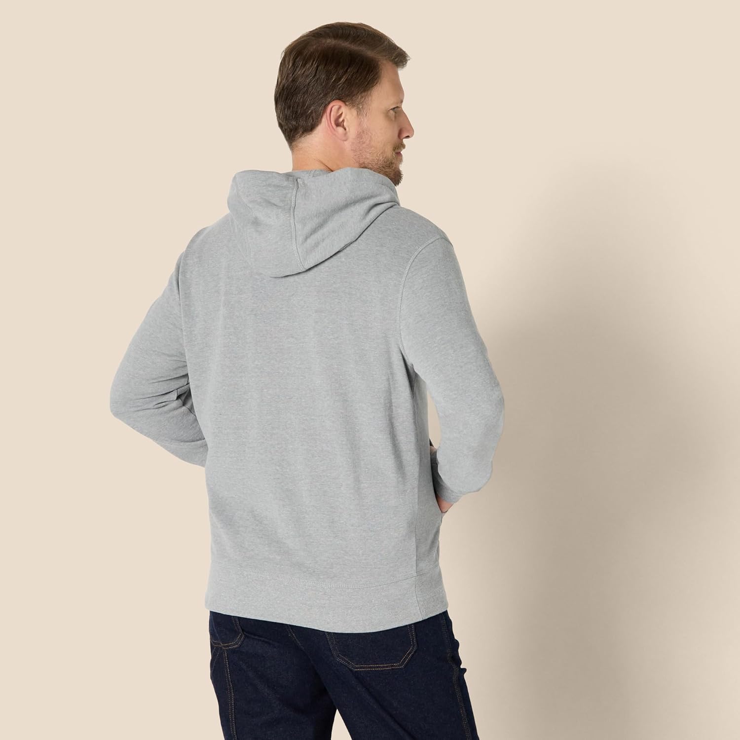 Thumbnail 2 de Amazon Essentials Uomo felpa leggera con cappuccio in French terry e zip integrale