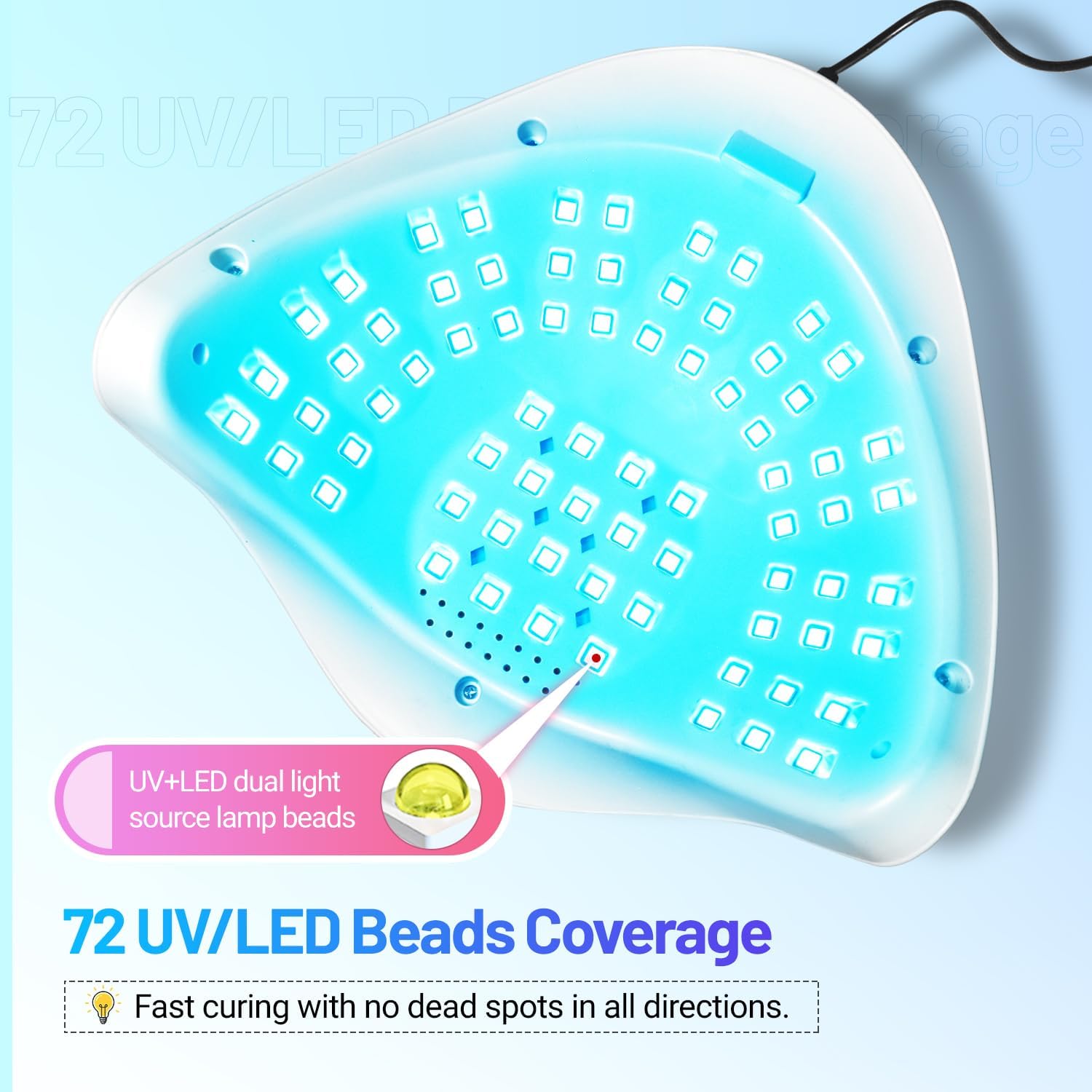 Thumbnail 4 de JODSONE X20: Lampada UV LED per Unghie da 320W con Sensore IR e Base Rimovibile