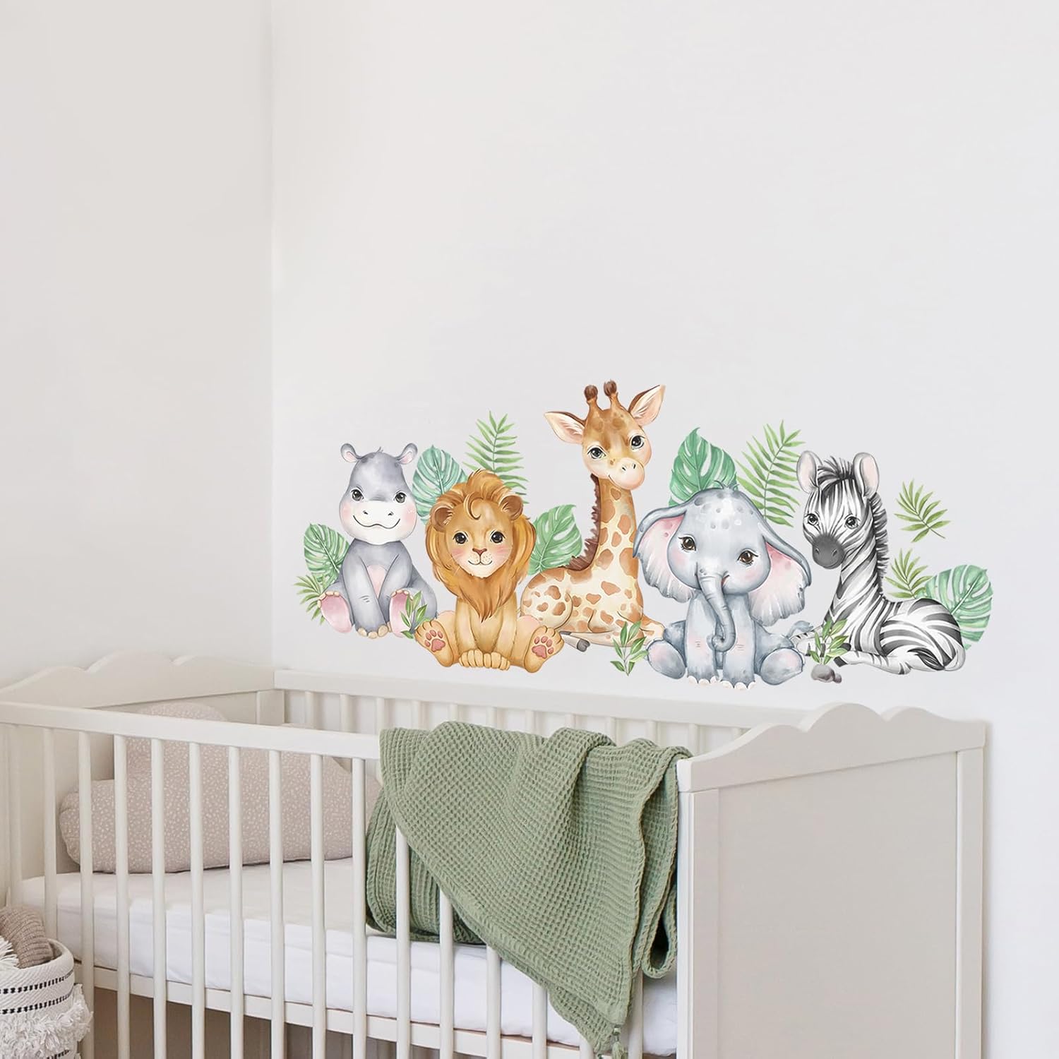 Thumbnail 3 de Tanlaby Dschungel Tier Wandsticker: Waldtiere für Kinderzimmer – abnehmbar & selbstklebend