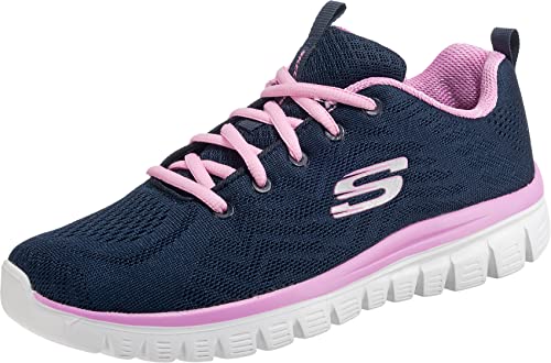 Detalle de Skechers Graceful Get Connected 37 EU, Navy Mesh