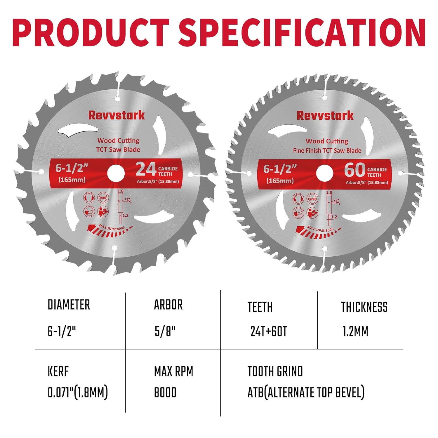 Detalle 2 de Revvstark Circular Saw Blade 6-1/2-Inch