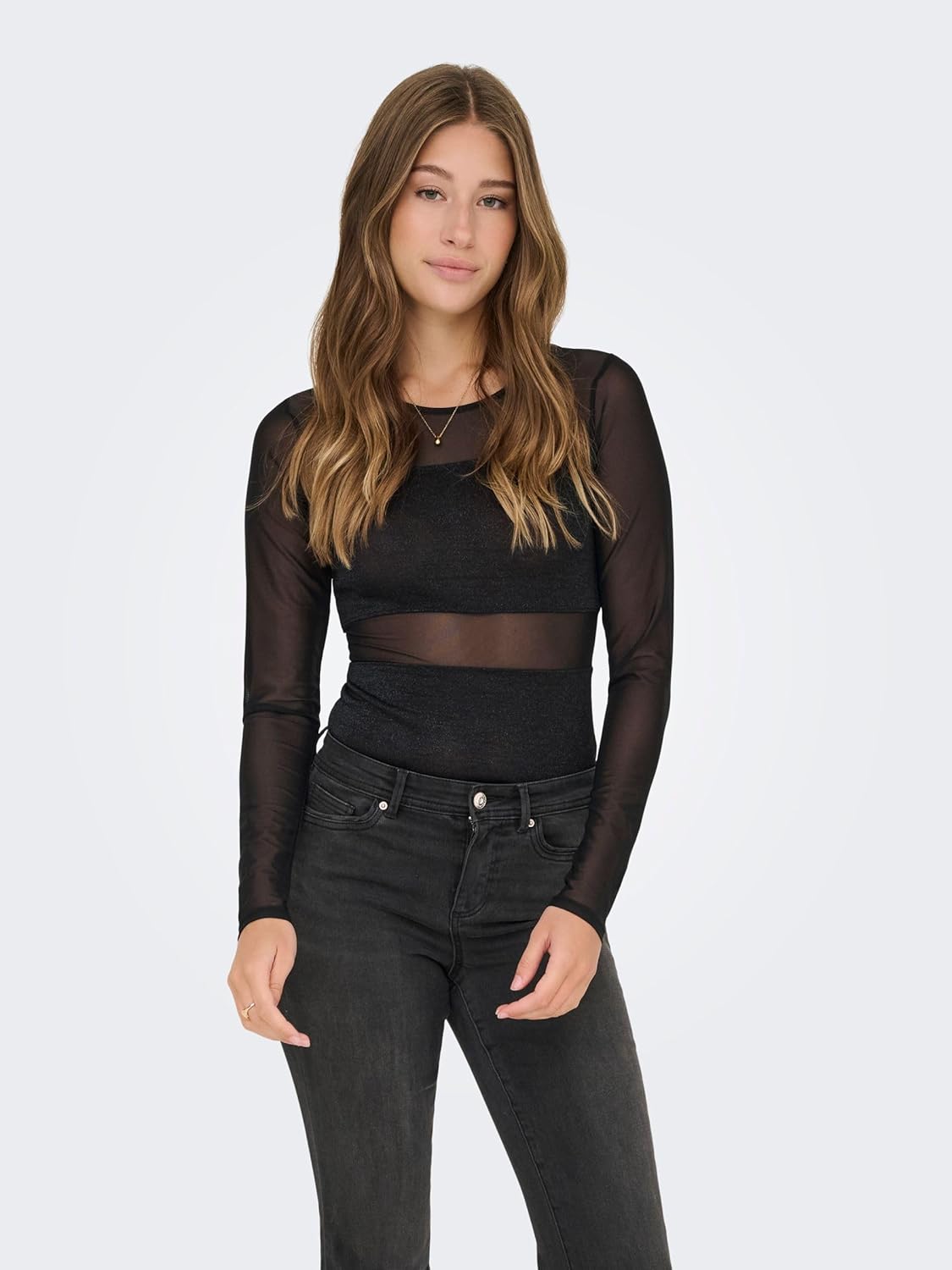 Detalle de ONLY Onlesther Glitter L/S Body Jrs Donna
