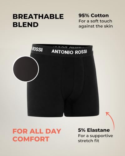 Thumbnail 2 de ANTONIO ROSSI Mens Boxers 12 Pack – Breathable Cotton with 4-Way Stretch