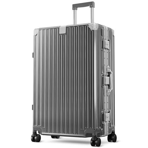 Detalle de ALPHA CAMP Valise Grand Taille XL 76x49x30 cm — coque rigide aluminium/polycarbonate, 98L, TSA