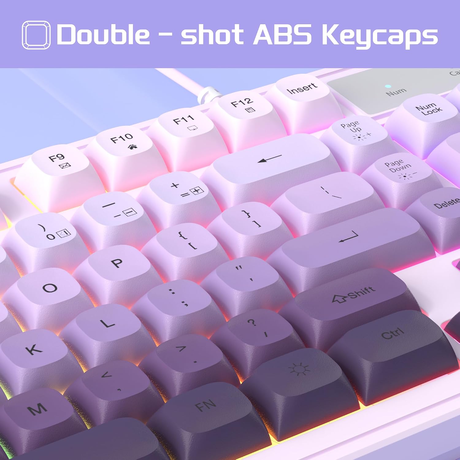 Thumbnail 5 de MageGee Gradient Purple Keyboard and Mouse GK980