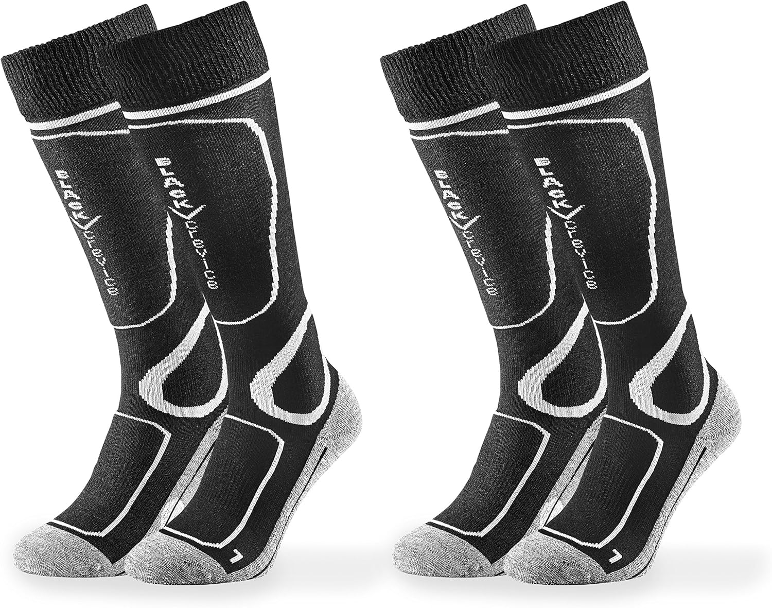 Black Crevice Chaussettes Ski Lot 2 paires
