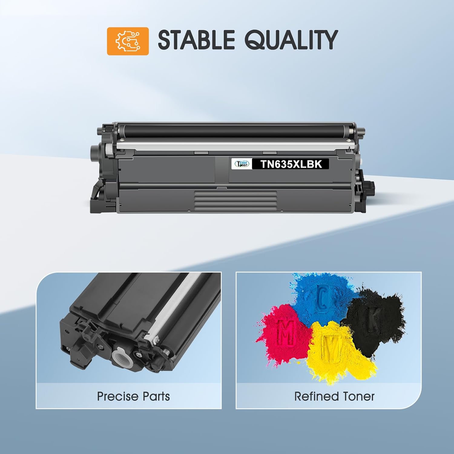 Detalle 2 de Cool Toner TN635XL Toner Cartridge Set, 4-Pack High-Yield Color Laser Toner