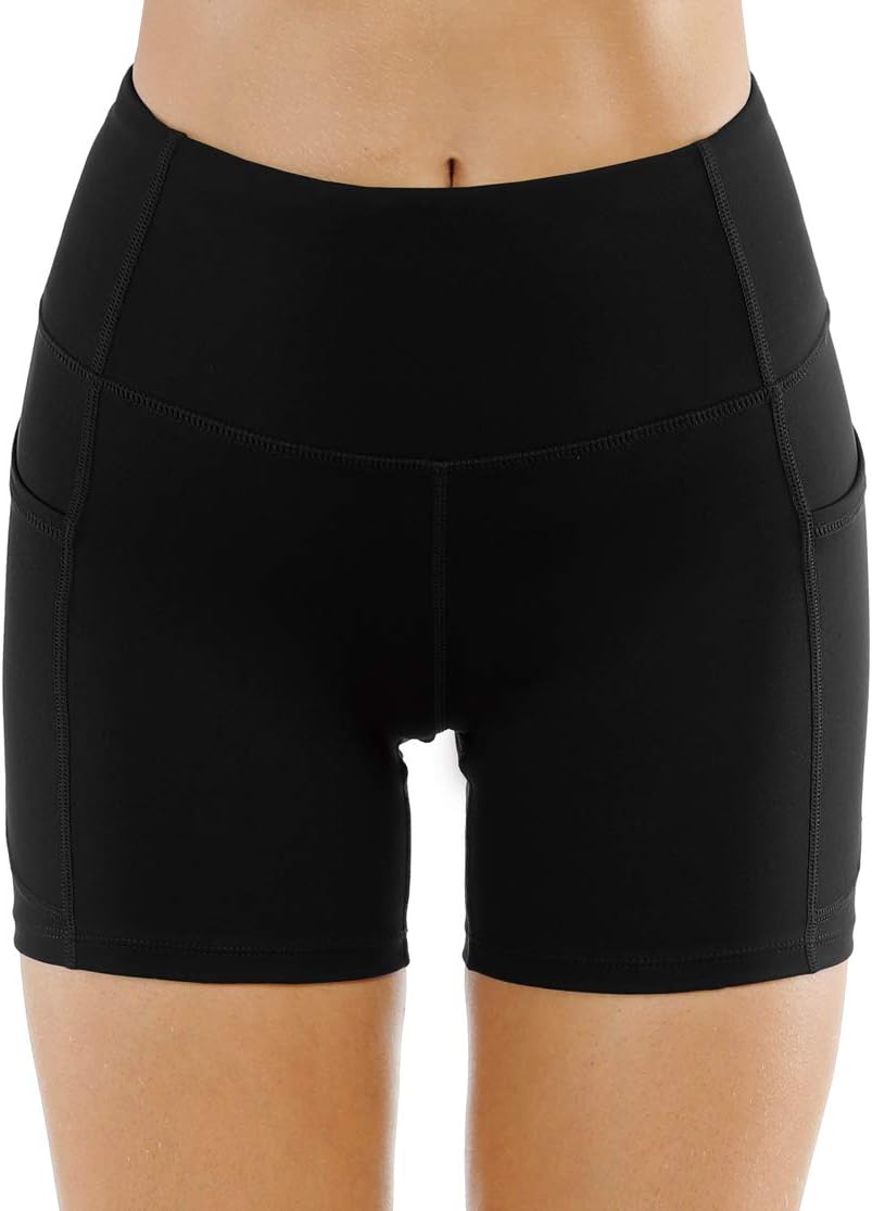 Detalle 2 de THE GYM PEOPLE High Waist Yoga Shorts with Pockets