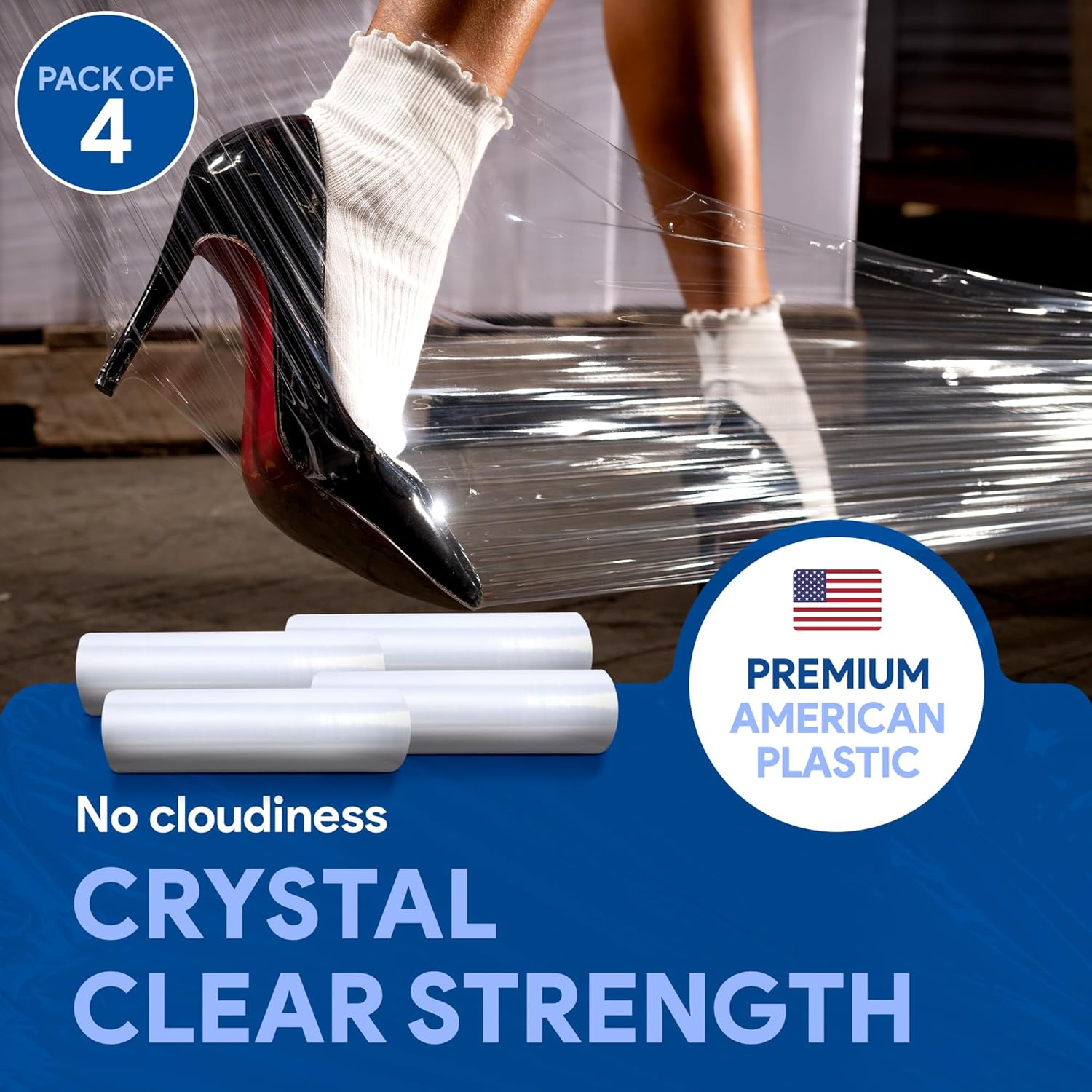 Thumbnail 2 de International Plastics Co. 18" Stretch Film 1200 ft