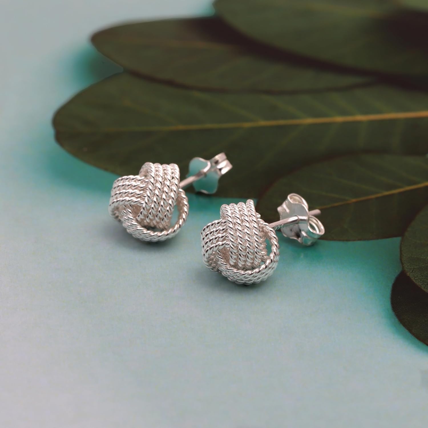 Thumbnail 5 de LeCalla Love-Knoten Ohrring 8 mm Silber 925