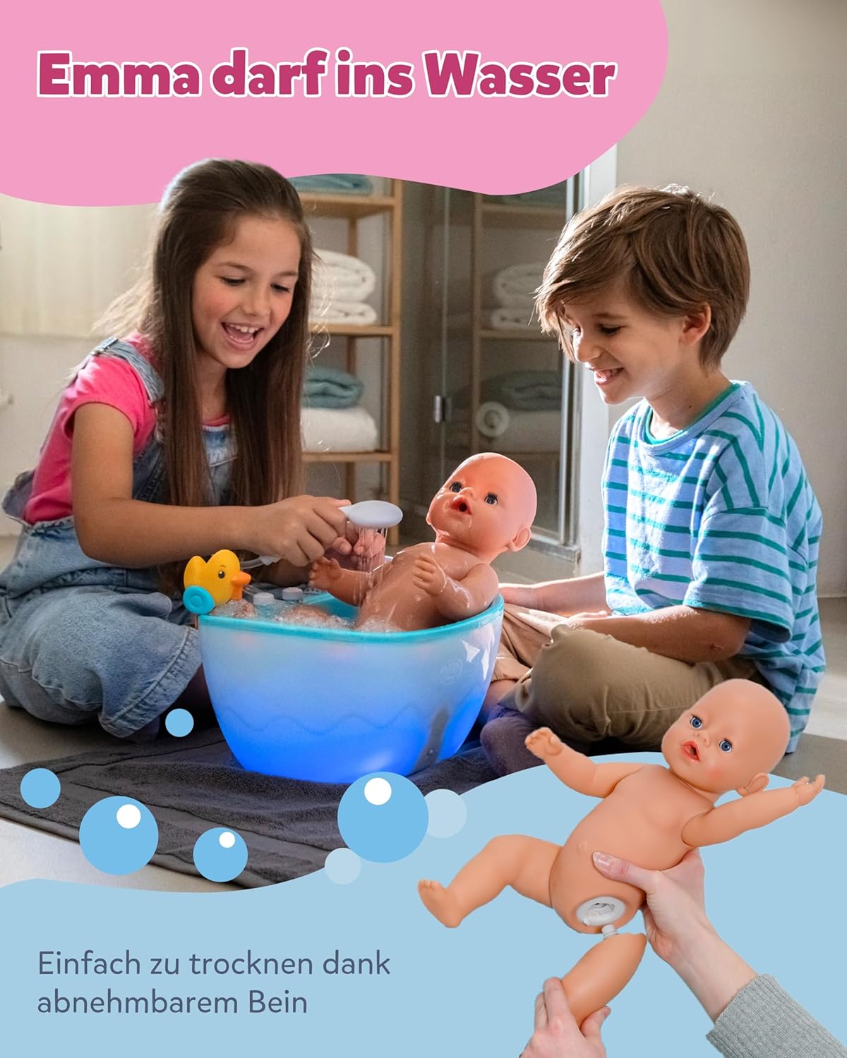 Thumbnail 5 de BABY Born Emma im Dschungel-Style – 43 cm Babypuppe mit 10 Funktionen