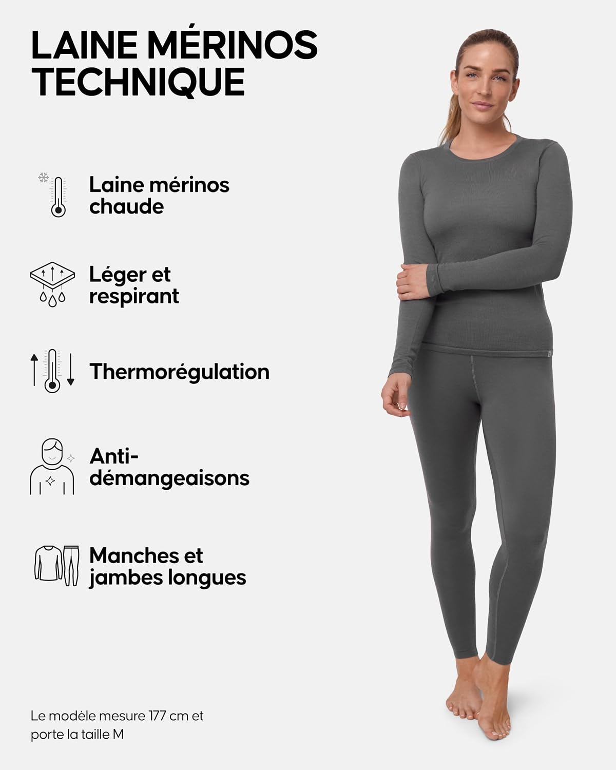 Detalle 2 de DANISH ENDURANCE sous-vêtements thermiques 180 g/m² 🩲