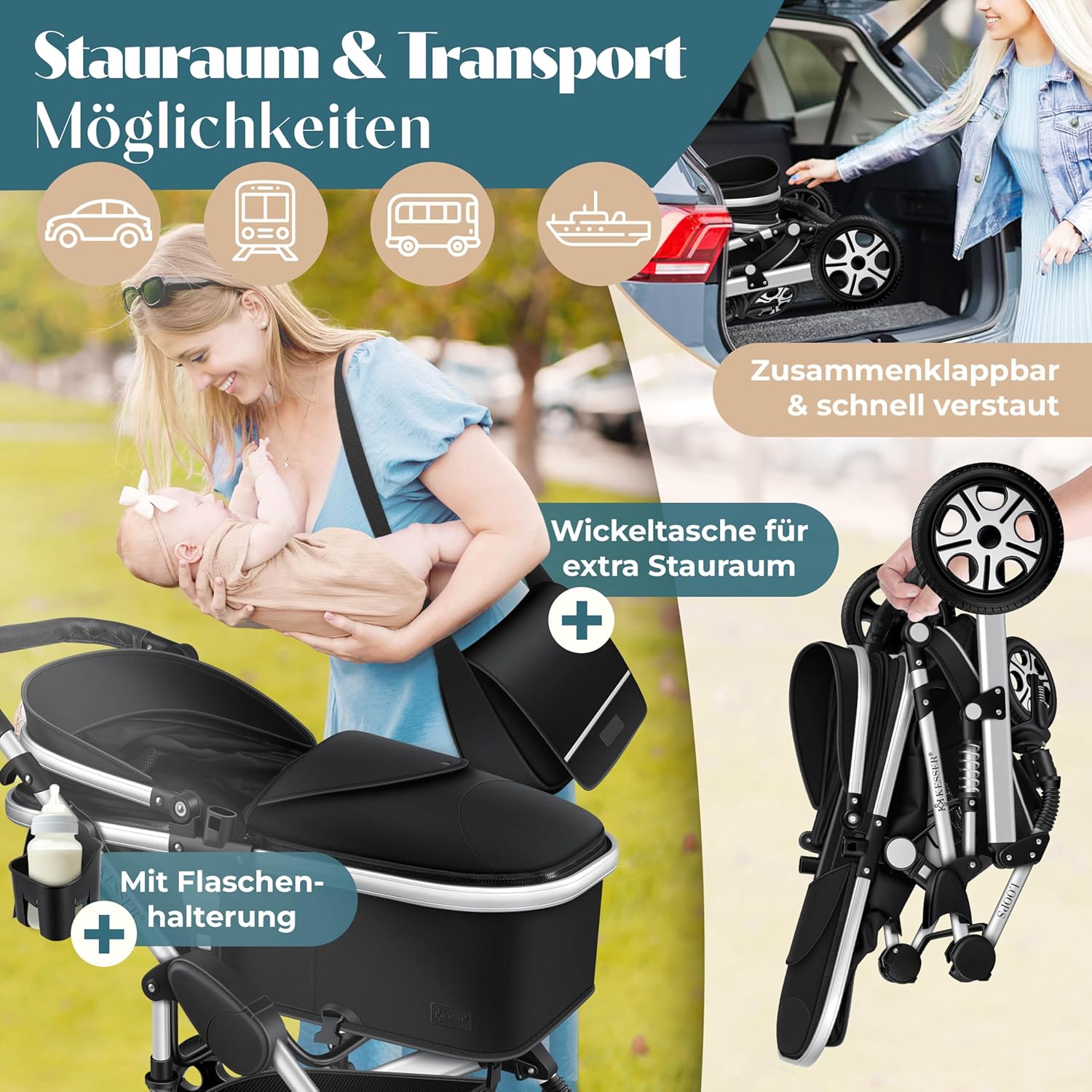 Thumbnail 6 de KESSER® Loops 4 in 1 Kombikinderwagen 0–4 Jahre