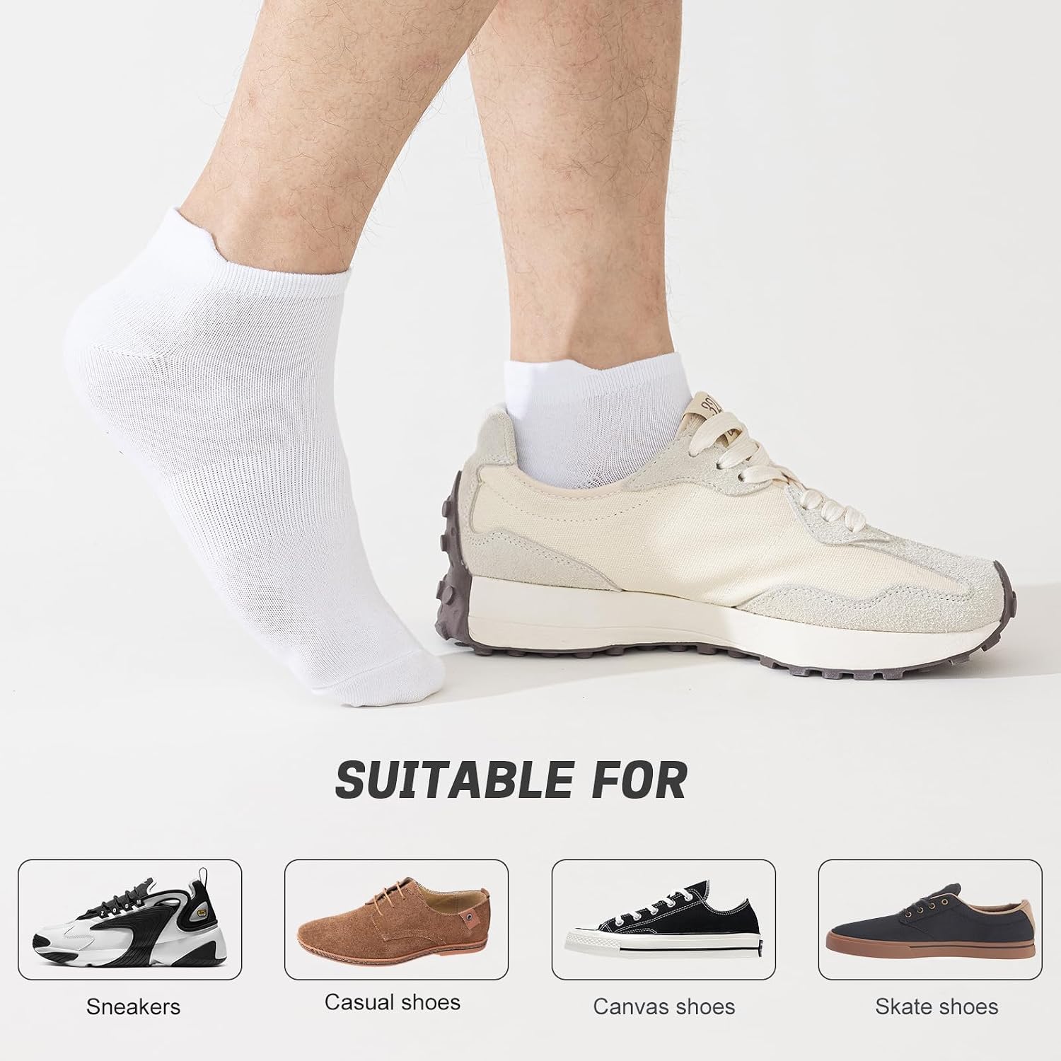 Thumbnail 6 de Niorasen 24-130new Low-Cut Ankle Socks, 6 Pairs, 90% Bamboo-Derived Viscose