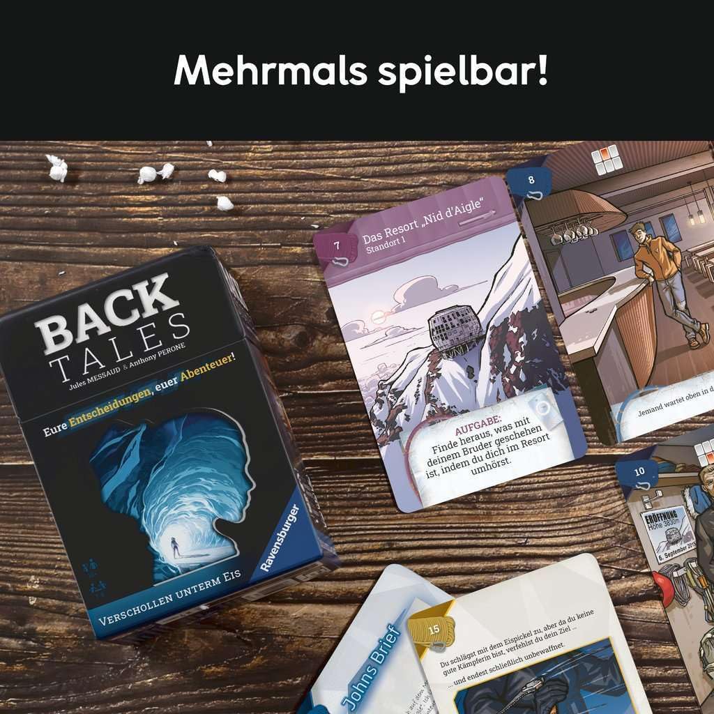 Thumbnail 6 de Ravensburger 24849 Back Tales – Verschollen unter dem Eis: Kooperatives Mystery-Abenteuer für 1–6 Spieler ab 10 Jahren