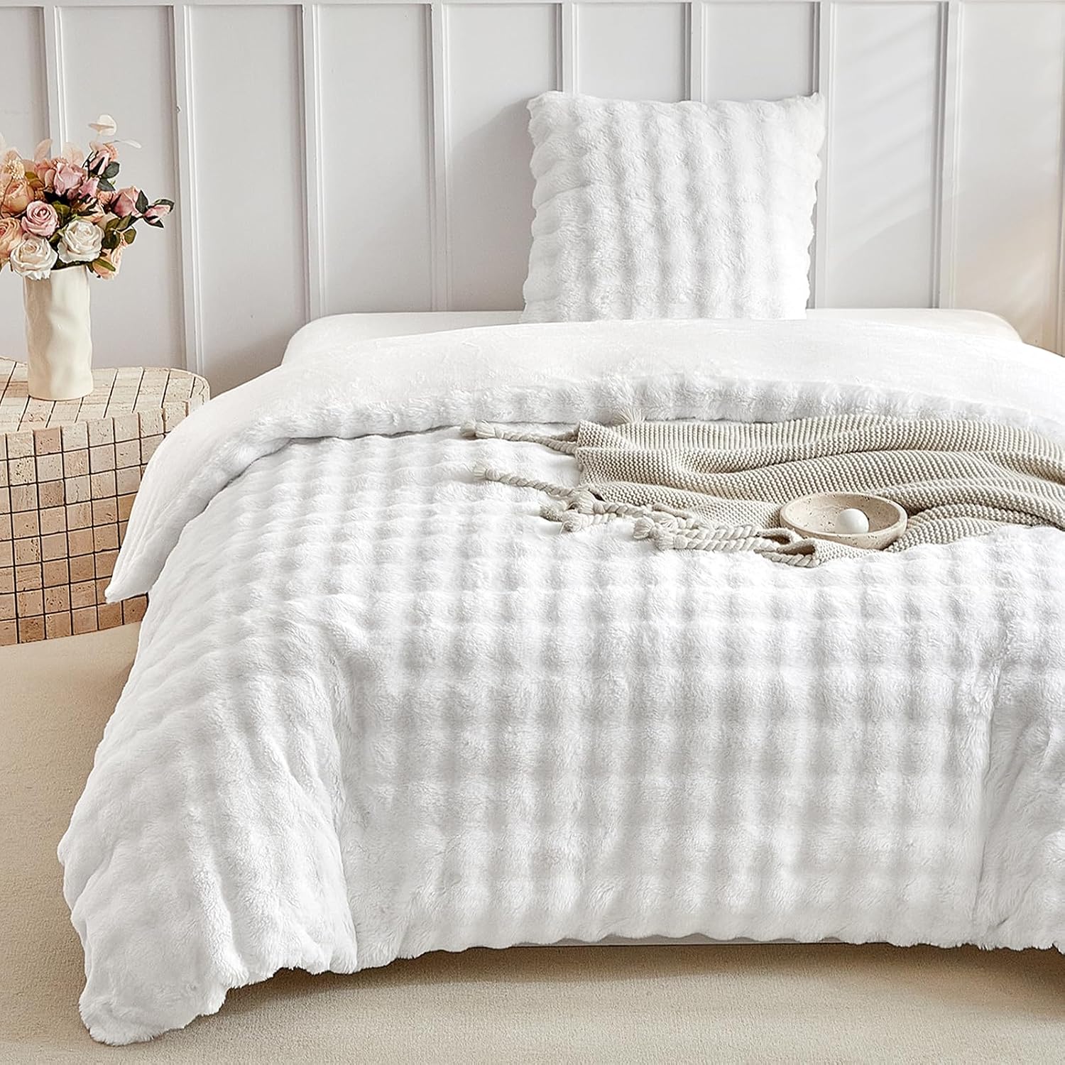Thumbnail 6 de Lekesky Grey Single Duvet Cover Set