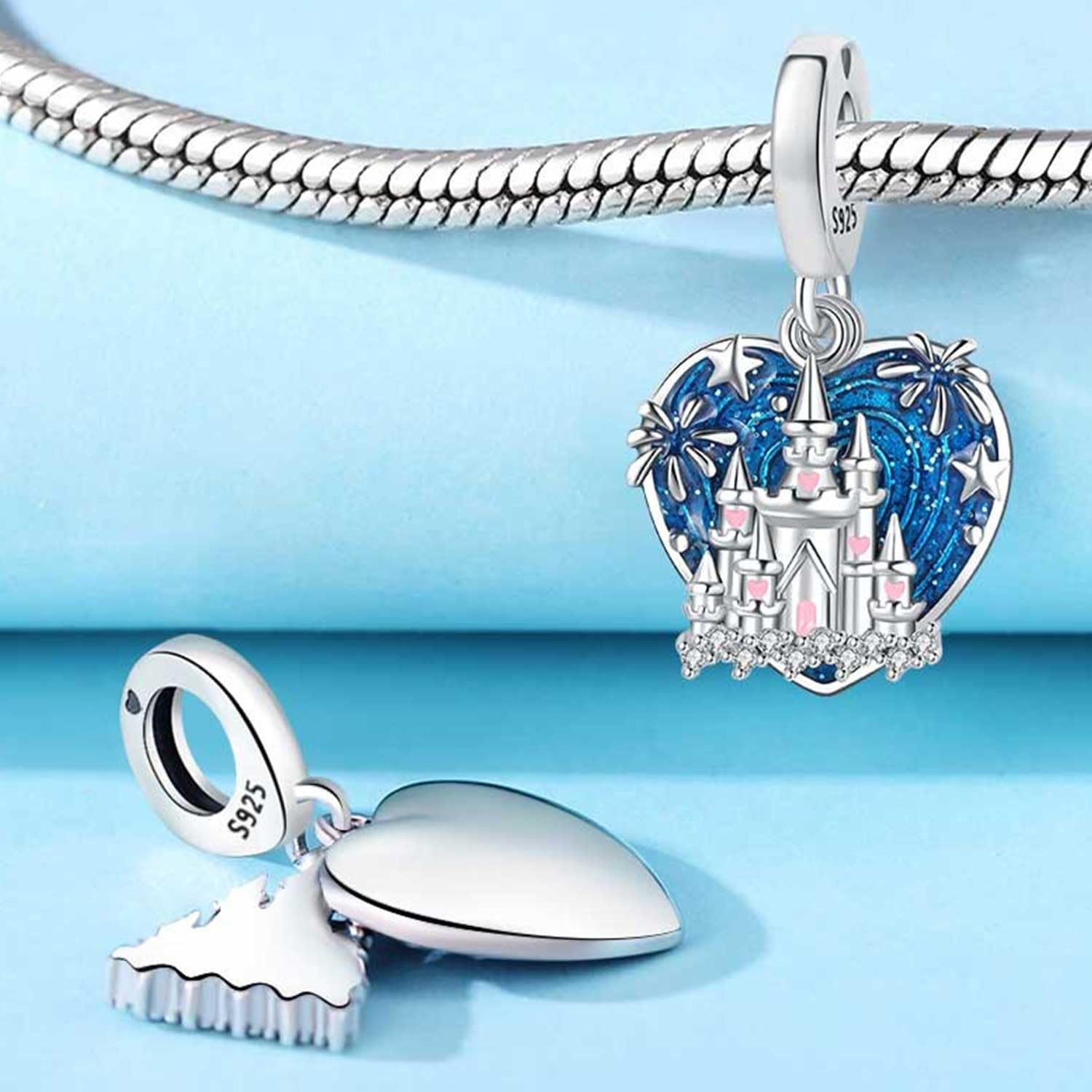 Thumbnail 2 de PANPOKI Charm Anhänger Katze Hund Elefant aus 925 Sterling Silber – Perlen Schmuckanhänger für europäische Armbänder und Halsketten