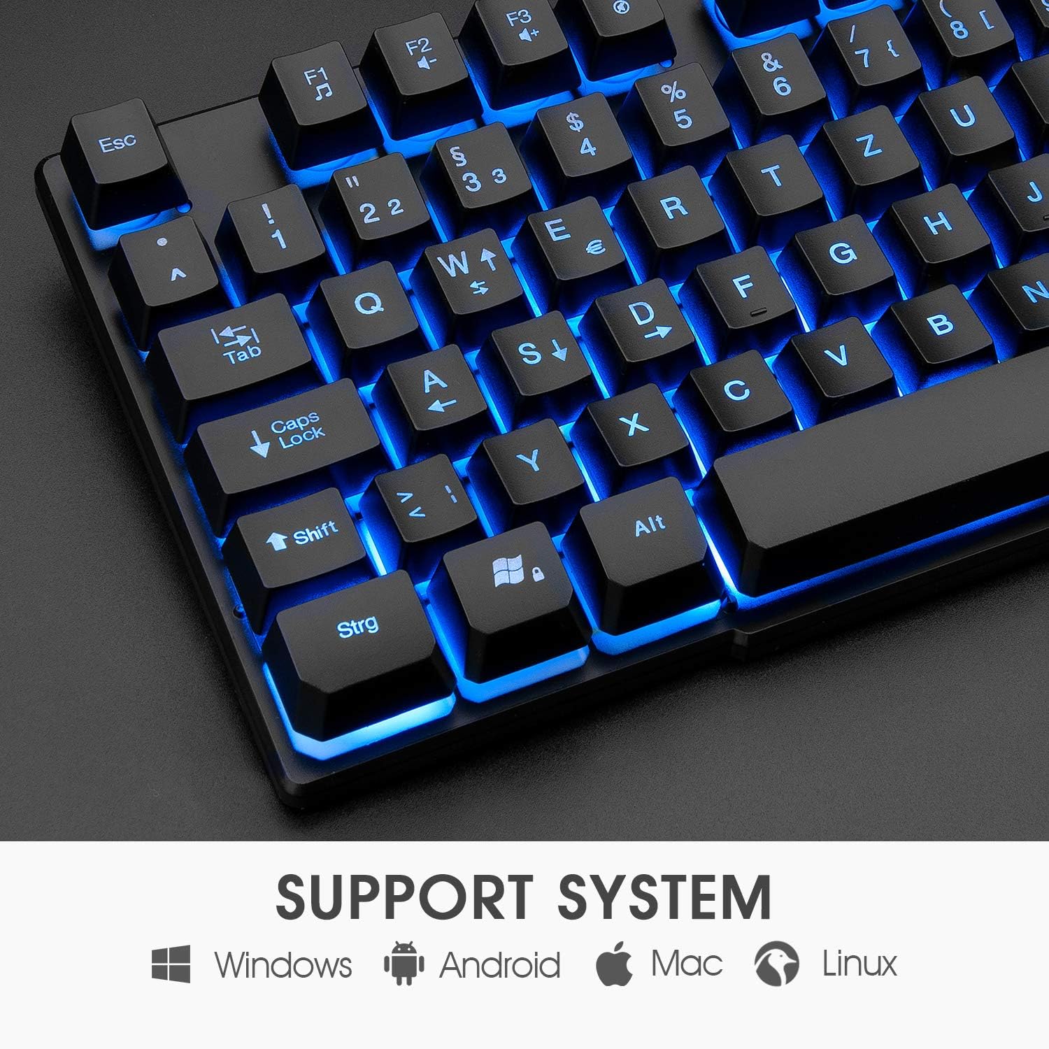 Thumbnail 4 de Rii Gaming Tastatur und Maus Set 3-LED Beleuchtung