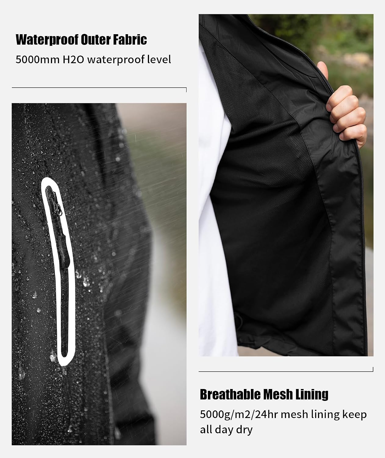 Detalle de SWISSWELL Men's Golf Rain Suit, S-5XL