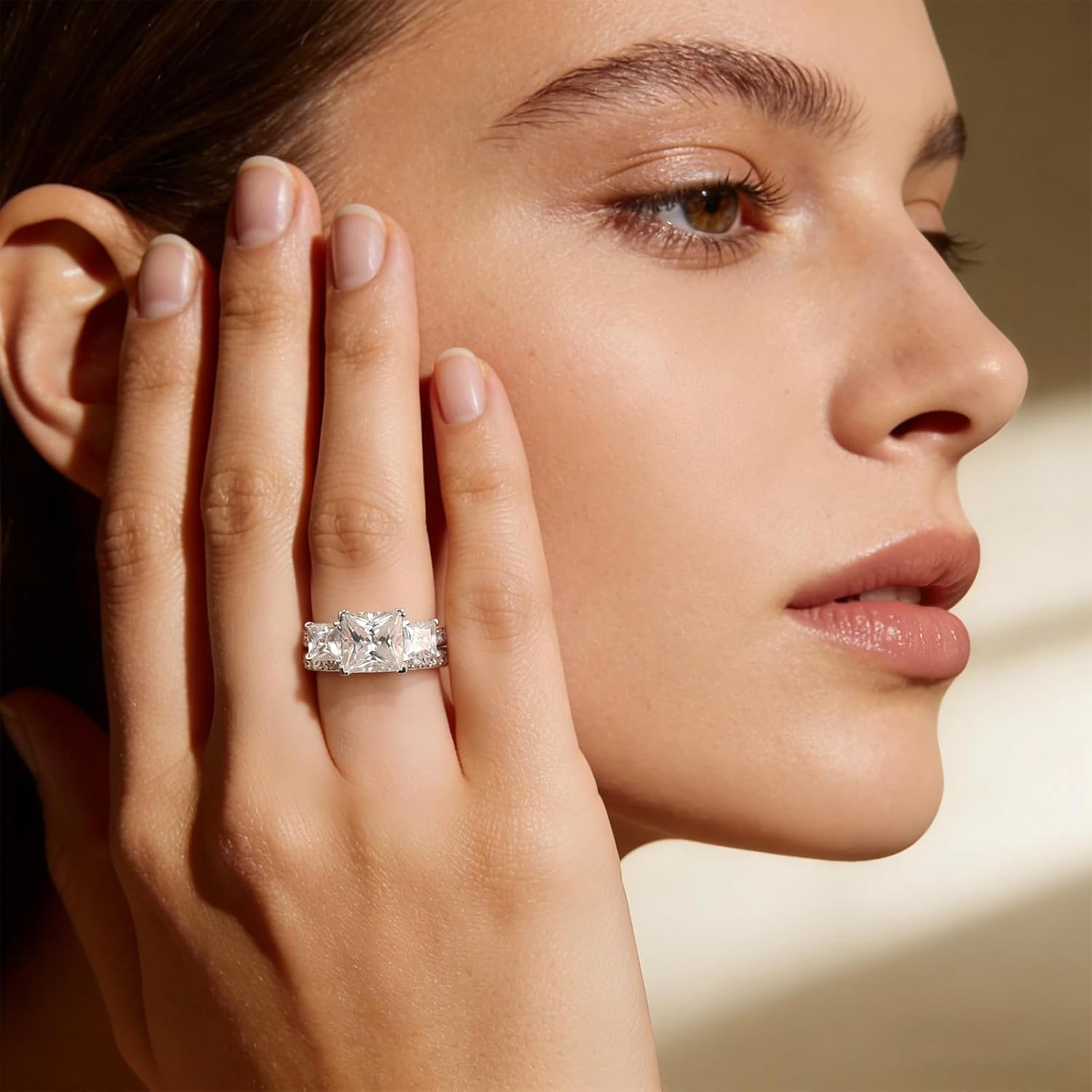 Detalle 2 de MystiqueMark Moissanite Wedding Set, 2.8CTTW